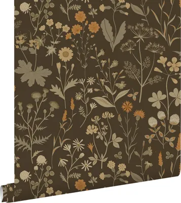 Obrázok produktu pre ESTAhome tapety pole kvety šedá zelená a hnedá 50 x 900 cm