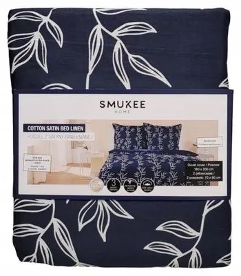 Produktbild von Smukee Bettwäsche-Set 160x200 cm Baumwollsatin mit Reißverschluss