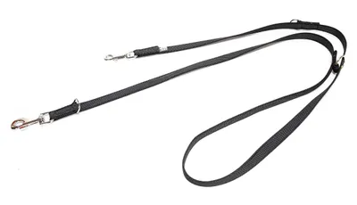 Immagine prodotto di Guinzaglio doppio gommato K9 diam.14mm / 2,2 m, max per cani di 30 kg