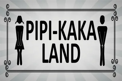 Produktbild von vianmo Blechschild 20x30 cm Pipi-Kaka Land Toilette