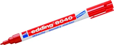 Produktbild von Wäschemarker edding 8040 rot Packung mit 10 Stück