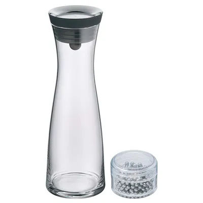 Produktbild von WMF Basic Wasserkaraffe, mit Reinigungsperlen, Glas-Karaffe 1,0l,