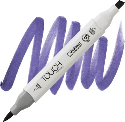 Obrázok produktu pre Obojstranný alkoholový popisovač Brush & Chisel TOUCH, PB274 Violet dark