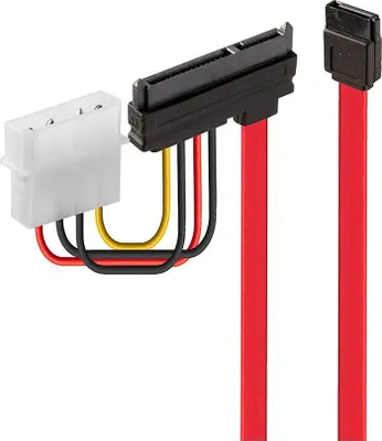 Produktbild von LINDY 0.3m Internes SATA- & Stromkabel passiv