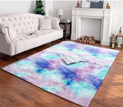 Produktbild von Famanu Teppich weich 160x200cm - Plüsch mit Antirutschunterlage