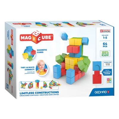 Produktbild von Geomag MagiCube Full Color Recycled Try me, Neodym-Magnet-Spielzeug, 1 Jahr(e), Mehrfarbig