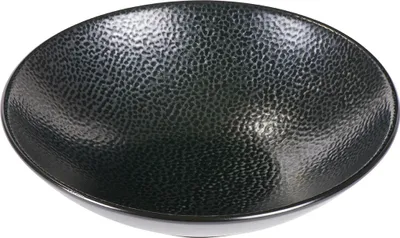 Produktbild von Kaori Schale Rochen-Optik schwarz / metallic, D 30 cm, Stoneware