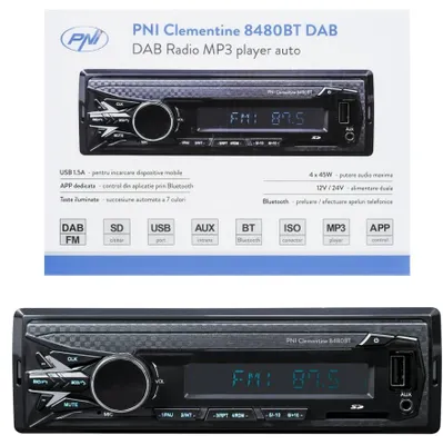 Obrázek produktu pro PNI PNI-8480BT, autorádio 1-DIN, Bluetooth, USB