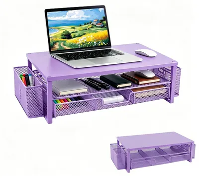 Productafbeelding van Solidchoice - Monitorstandaard met Lade en Penhouders