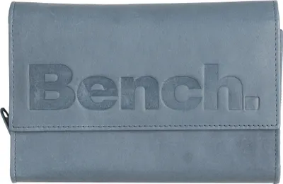 Produktbild von BENCH Große Damen Leder RFID  XXL Geldbörse Portemonnaie Brieftasche Clutch NEU, Farbe:Rauchblau