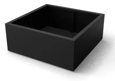 Productafbeelding van Artus rechthoekige Aluminium plantenbakken 1200 x 1200 x 800 mm Geroba
