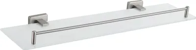 Produktbild von Mexen Arno hängendes Glasregal, gebürsteter Nickel - 7020737-97