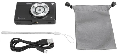 Image de Appareil photo numérique 56 MP haute définition 1080p, écran 2,8 pouces, zoom 8x, autofocus, compact, pour enfants, adolescents et étudiants