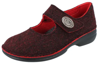 Produktbild von FINN COMFORT Ramsau Damen Hausschuhe rot Doublefilz - Größe: 39