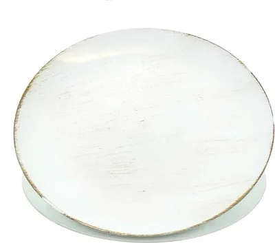 Produktbild von POSIWIO Deko - Teller Creme mit Braun rund Ø 33 cm - Kunststoff