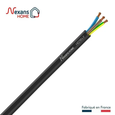 Image de Câble Souple Ho7Rnf Noir, L.50 M