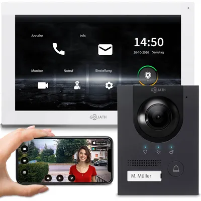 Image de Interphone-portier IP de Goliath 1x moniteur 1-fam anthracite