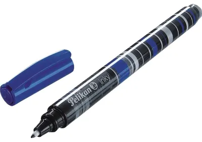 Image de Stylo à encre Pelikan Inky 273, largeur de trait 0,5 mm, couleur d'écriture bleue, couleur du corps noir