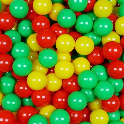 Produktbild von Bälle für Bällebad 7cm 500 Stück – gelb, rot, grün
