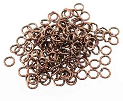 Produktbild von Vintageparts Biegeringe Antik Kupfer 4 mm 200 Stück