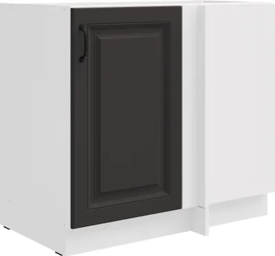 Produktbild von Eckschrank 105cm Stilo Grau Küchenzeile Küchenblock Küche Landhaus Einbauküche
