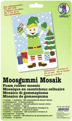 Immagine prodotto di URSUS Mosaico in gommapiuma "Elfo di Natale"