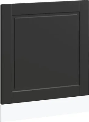 Produktbild von vidaXL Geschirrspülerblende Porto Schwarz 60x1,5x57 cm Holzwerkstoff
