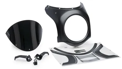 Produktbild von Puig 21962n Retro Honda Cb 650 R 24-25 Motorradverkleidung Schwarz Schwarz One Size