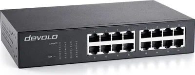 Immagine prodotto di devolo Switch Gigabit Ethernet 16 porte non gestito Switch LAN Verteiler LAN