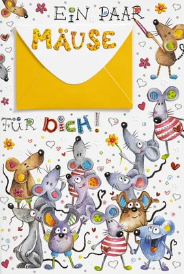 Produktbild von Geldkarte - 4 Styles - Glückwunschkarte im Format 11,5 x 17 cm mit