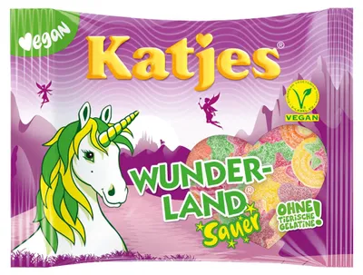 Obrázek produktu pro Katjes Wunderland kyselé veganské ovocné žvýkačky kouzelně lahodné 175g