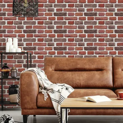 Obrázok produktu pre Samolepiace nástenná dekorácia RoomMates RMK4062GM, červená, hnedá, sivá