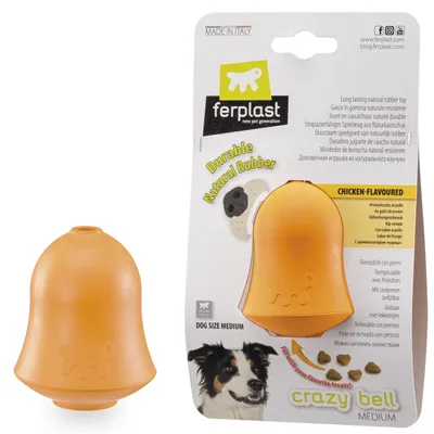 Obrázek produktu pro FERPLAST Crazy Bell Medium Hundespielzeug