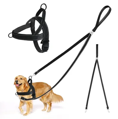 Productafbeelding van Omgoods - Antipull Hondentuig met Leash en Reflecterende Eigenschappen