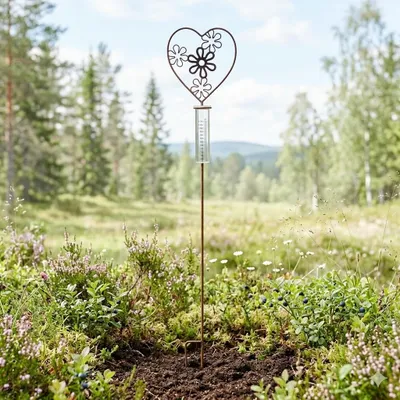 Produktbild von Charmanter Regenmesser „Flores“ – Praktischer Blickfang für Ihren Garten
