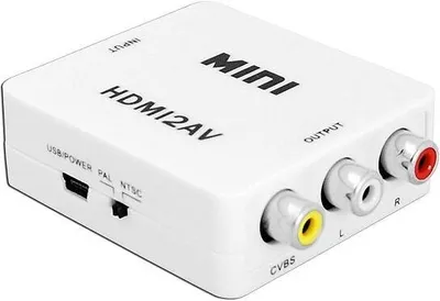 Obrázek produktu pro Převodník MINI HDMI2AV, 1080p konvertor HDMI na 3x RCA Cinch