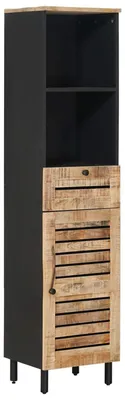 Immagine prodotto di Mobili da bagno vidaXL con ante, marrone e nero, 38 x 33,5 x 160 cm