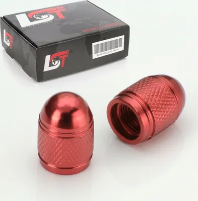Produktbild von 2X Ventilkappe Reifenventil Ventil Kappe Patrone Rot Für Pkw Lkw Motorrad Quad