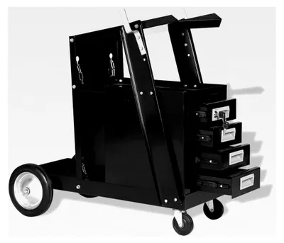 Produktbild von Schweißwagen mit 4 Schubladen Schwarz