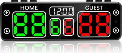Produktbild von INF Digitaler Punktezähler mit Touchfunktion – Tragbarer Countdown-Timer Schwarz