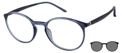 Productafbeelding van ELLE Bril met sterkte voor dames, rond, grijs, model EL13510