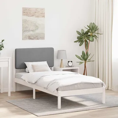 Obrázok produktu pre Maison Exclusive – posteľný rám s čalúneným čelom Svetlosivá 90 x 200 cm