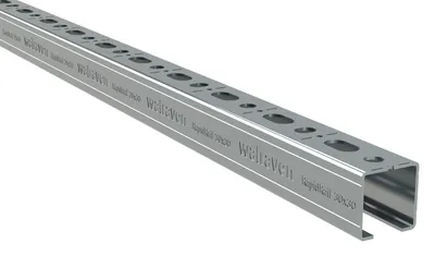 Image de Walraven Rail de montage RapidRail 30x30 2m profilé en C sv avec repères de coupe