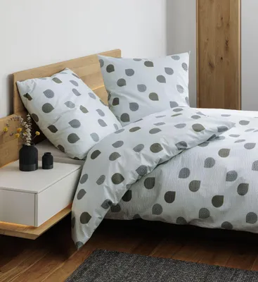 Produktbild von Janine Design Seersucker-Bettwäsche-Garnitur 20166 TANGO Farbe salbeigrün Größe 135x200+80x80