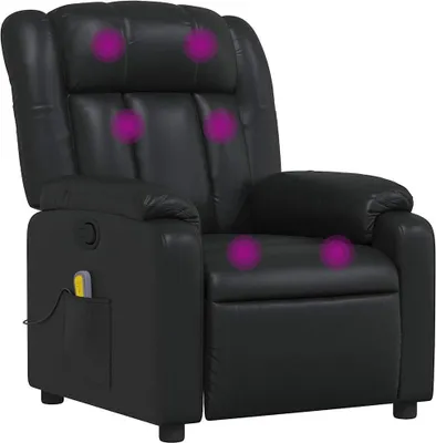 Produktbild von vidaXL Massagesessel Schwarz Kunstleder