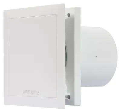 Badlüfter 100 mm, Feuchtigkeitssensor, Timer, 25 dB, 2 Stufen, 9 W