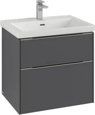 Produktbild von Villeroy & Boch Subway 3.0 Waschbeckenunterschrank, 2 Auszüge, 622x576x478mm, C57601RK