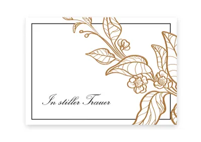 Produktbild von Friendly Fox Kondolenzkarten Blumen, 12 Trauerkarten mit Umschlag, hochwertige Beileidskarten, Anteilnahme Trauerbekundung