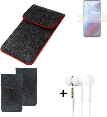 Produktbild von K-S-Trade Handy Schutz Hülle kompatibel mit Motorola Moto G Power (2021) Schutzhülle Handyhülle Filztasche Pouch Tasche Case Sleeve Filzhülle
