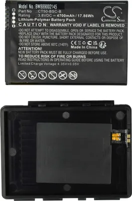 Produktbild von vhbw Akku kompatibel mit Honeywell Dolphin CT65, CT60 Mobilcomputer PDA Scanner (4700 mAh, 3,8 V, Li-Polymer)